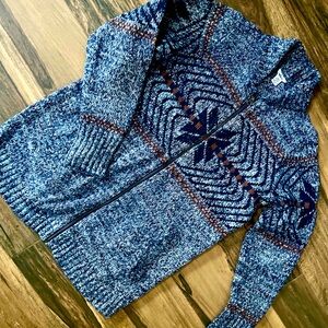 Woolrich Long, Comfy Zippered Sweater- size M